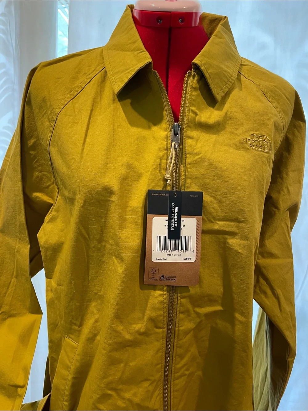 The North Face Mustard Yellow Full-Zip Jacket